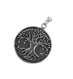 Lebensbaum 100 mit Korbkette - Silber