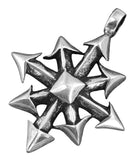 Chaosstern 60 mit Schlangenkette - Silber