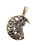 Anhänger 157 Wolf im Mond - Bronze