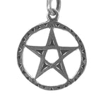 Pentagramm 47 mit Schlangenkette - Silber