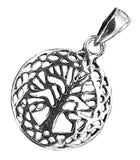 Lebensbaum 247 mit Schlangenkette - Silber