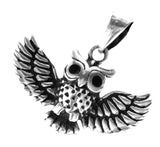 Eule 390 mit Schlangenkette - Silber