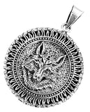 Anhänger 394 Wolfskopf - Silber