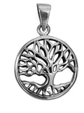 Lebensbaum 85 mit Schlangenkette - Silber
