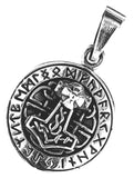 Thorshammer 219 mit Korbkette - Silber