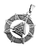 Wotansknoten 192 mit Panzerkette - Edelstahl