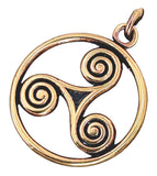 Anhänger 46 Triskele - Bronze