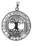 Lebensbaum 211 mit Schlangenkette - Silber