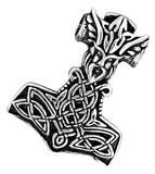 Thorshammer 293 mit Schlangenkette - Silber