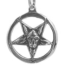 Pentagramm 54 mit Schlangenkette - Silber