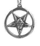 Pentagramm 54 mit Schlangenkette - Silber