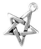 Pentagramm 118 mit Schlangenkette - Silber