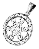 Metatrons Würfel 202 mit Schlangenkette - Silber