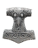Thorshammer 150 mit Schlangenkette - Silber