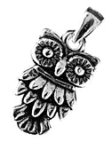 Eule 14 A mit Schlangenkette - Silber