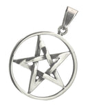 Pentagramm 135 mit Panzerkette - Edelstahl