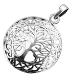 Lebensbaum 93 mit Schlangenkette - Silber