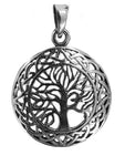 Lebensbaum 93 mit Schlangenkette - Silber