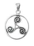 Triskele 24 mit Schlangenkette - Silber