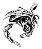 Drache 288 mit Schlangenkette - Silber