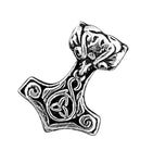 Thorshammer 71 mit Schlangenkette - Silber