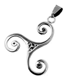 Triskele 141 mit Panzerkette - Edelstahl