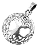 Lebensbaum 90 mit Schlangenkette - Silber