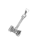 Thorshammer 396 mit Schlangenkette - Silber