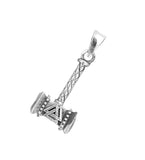 Thorshammer 396 mit Schlangenkette - Silber
