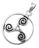 Triskele 24 mit Schlangenkette - Silber