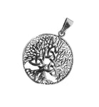 Lebensbaum 401 mit Schlangenkette - Silber