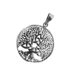 Lebensbaum 401 mit Schlangenkette - Silber