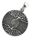 Lebensbaum 18 mit Korbkette - Silber