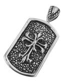 Anhänger 13 Kreuz - Edelstahl