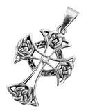 Keltenkreuz 171 mit Schlangenkette - Silber