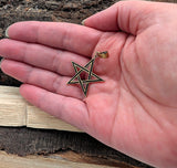 Anhänger 192 Pentagramm - Bronze