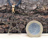Anhänger 192 Pentagramm - Bronze