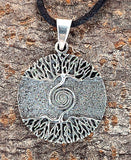 Lebensbaum 18 mit Korbkette - Silber
