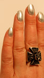Ring Eisernes Kreuz, Gr. 55-71 (ek29) - Edelstahl