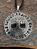 Lebensbaum 210 mit Schlangenkette - Silber