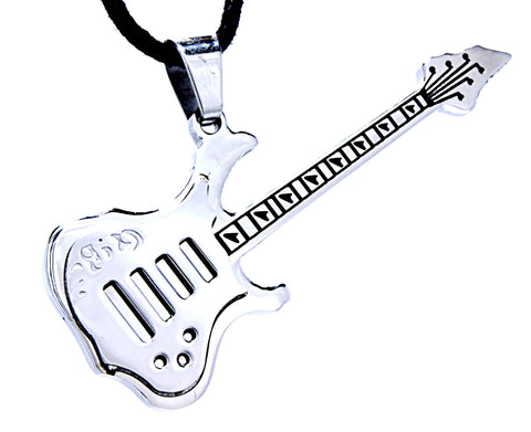 Gitarre 3 mit Panzerkette - Edelstahl