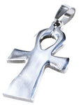 Ankh 10 mit Panzerkette - Edelstahl
