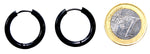 Klappcreole schwarz 16mm - Edelstahl