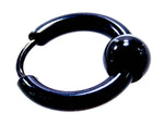 Klappcreole schwarz 10 x 2,5 mm - Edelstahl