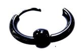 Klappcreole schwarz 10 x 2,5 mm - Edelstahl
