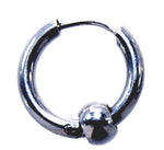 Klappcreole Silber 12 x 2,5 mm - Edelstahl
