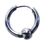 Klappcreole Silber 12 x 2,5 mm - Edelstahl