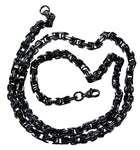 Königskette 4,5 mm - schwarz - Edelstahl