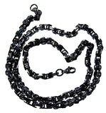 Königskette 4,5 mm - schwarz - Edelstahl