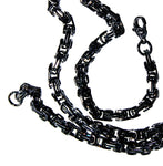 Königskette 4,5 mm - schwarz - Edelstahl